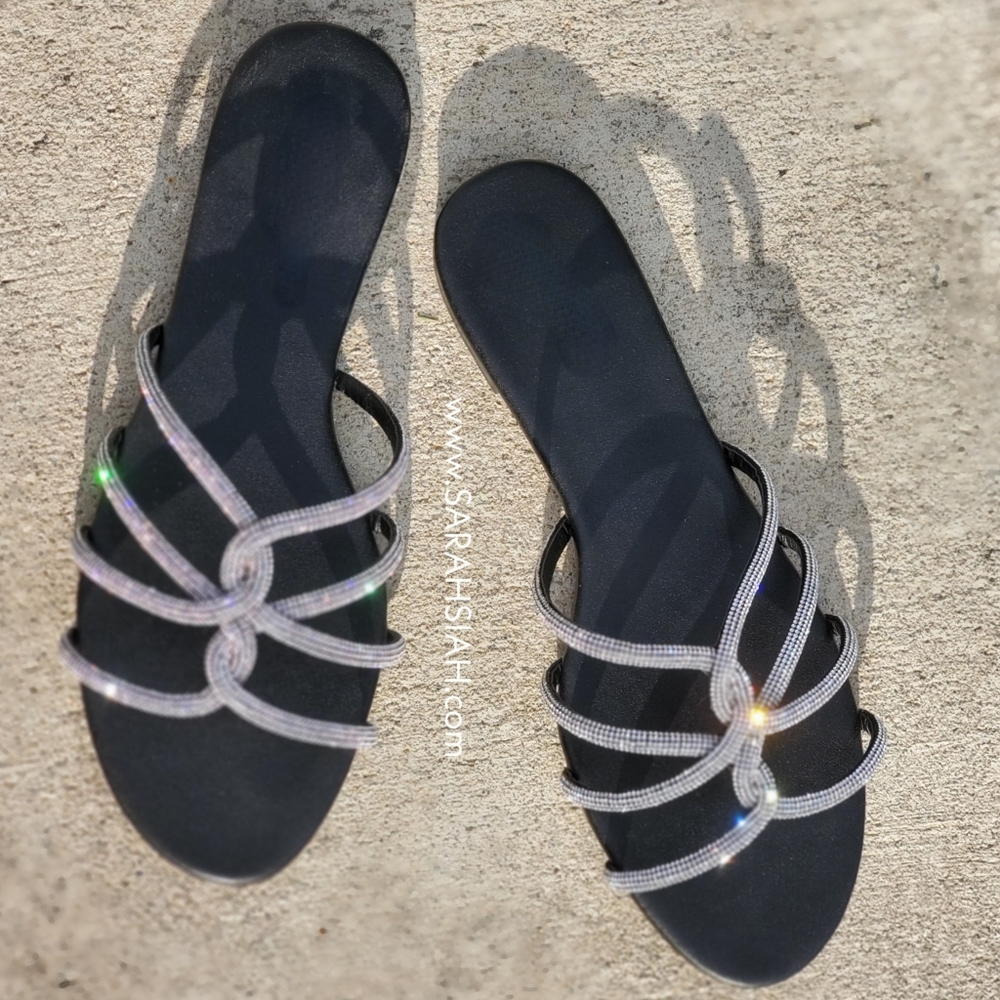 𝙉𝙀𝙒 𝙄𝙉🖤Glam Summer Sandal- BLACK